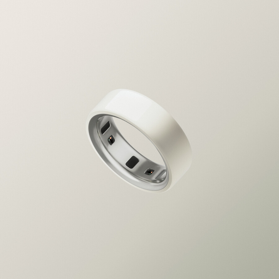 oura ring 4 ceramic blütenblatt
